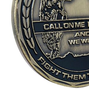 FunYan Army Challenge Coin Army Call on Me Brother Military Coin