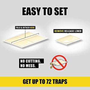 d-CON Pre-Baited Select-A-Size Glue Traps, Mouse, Ants, Cockroaches, and Spiders, Household Pest Sticky Trap, Ready to Use Indoors, 72 Count