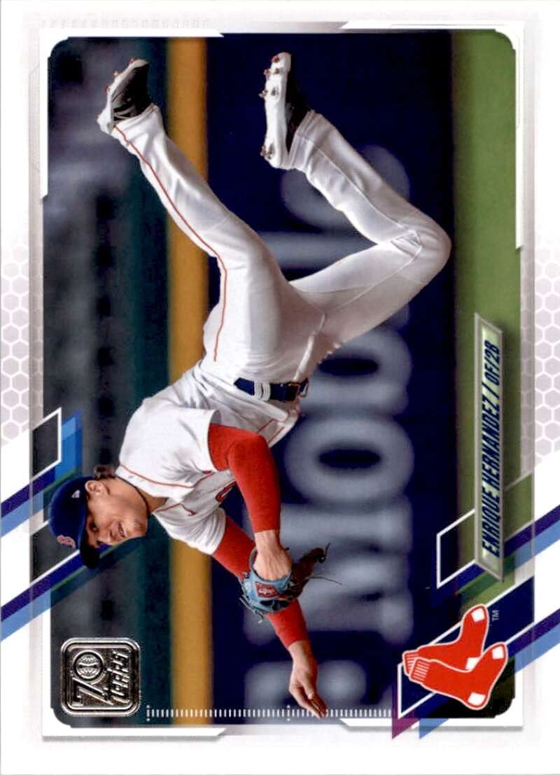 2021 Topps #465 Enrique Hernandez NM-MT Boston Red Sox Baseball