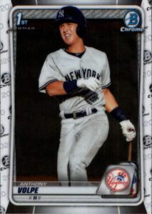 2020 bowman chrome prospects #bcp-139 anthony volpe new york yankees mlb baseball card nm-mt