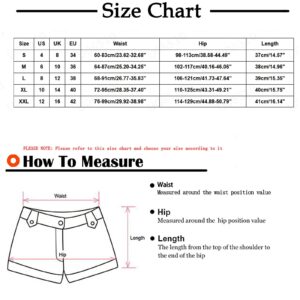 Bravetoshop Womens Shorts Casual Summer Drawstring Comfy Shorts Elastic High Waist Fashion Shorts with Pockets (Beige,L)