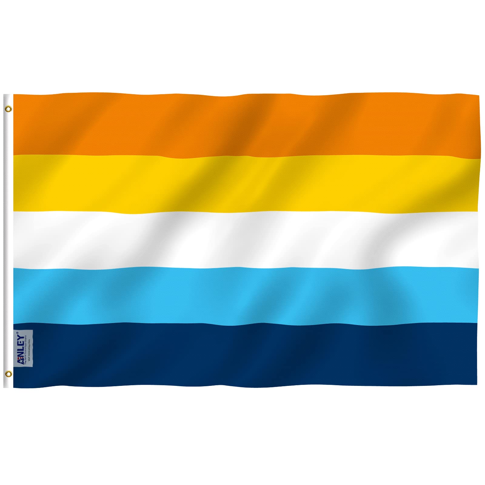 Anley Fly Breeze 3x5 Foot Aroace Pride Flag - Vivid Color and Fade proof - Canvas Header and Double Stitched - Aromantic Asexual LGBT Flags Polyester with Brass Grommets 3 X 5 Ft