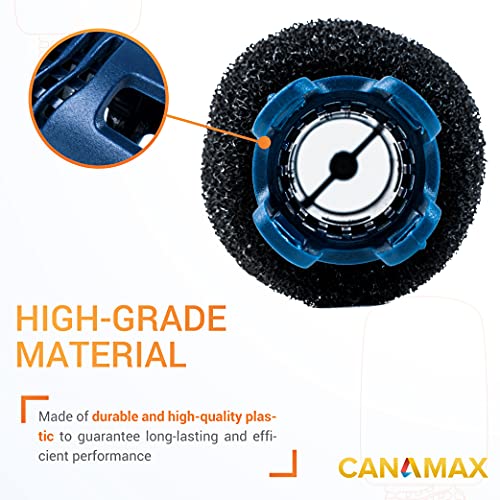 Canamax Premium TSP10P Tail Sweep PRO and 6 Packs 9-100-3105 Sweep Hose Scrubber - Replacement for Polaris Pressure-Side 3900 Sport, 380, 360, 280, and 180 Pool Cleaners