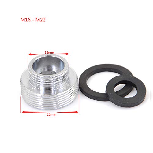 Faucet Adapter, Brass Aerator Male Thread Transfer Male Thread, Tap Connector for Bathroom Kitchen Water Purifier (M22 to M16)