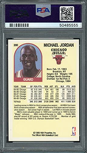 Michael Jordan 1989 Hoops Basketball Card #200 Graded PSA 9 MINT