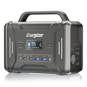 Energizer Portable Power Station PPS320 320Wh LiFePO4 Battery 110V/300W Pure Sine Wave AC Outlet PD100W Fast Charging Solar Generator