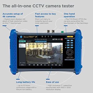 TREND Networks | R171000 | SecuriTEST IP | CCTV Camera Tester for IP Digital/HD Coax/Analog Systems | Camera Configuration, Installation and Troubleshooting