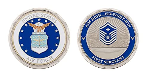 United States Air Force USAF First Sergeant Rank Challenge Coin