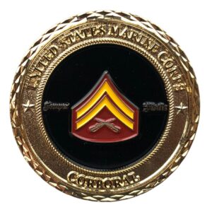 united states marine corps usmc corporal rank challenge coin