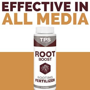 Root Boost Advanced Rooting Formula for Living Soil and White Roots, Plus Microbes by TPS Nutrients, 1/2 Pint (8 oz)