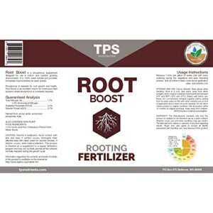 Root Boost Advanced Rooting Formula for Living Soil and White Roots, Plus Microbes by TPS Nutrients, 1/2 Pint (8 oz)