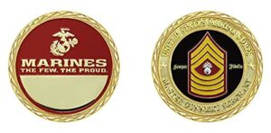 united states marine corps usmc master gunnery sergeant rank challenge coin