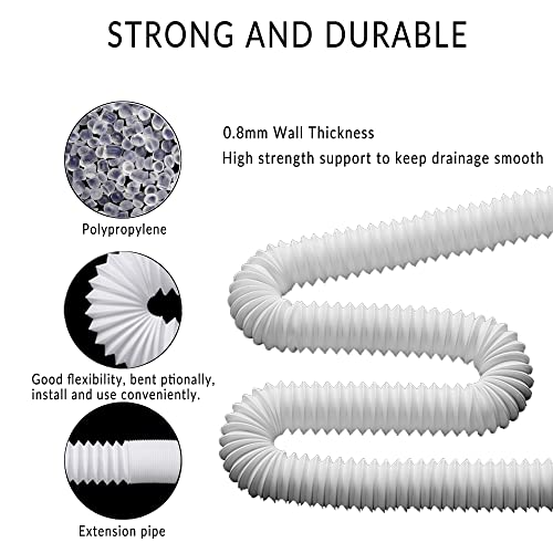 Replacement Hose for Above Ground Pools 1.25" Diameter for Models 1,000 GPH, 530 GPH, and 330 GPH,57" Long Filter Pump Hose. (2)