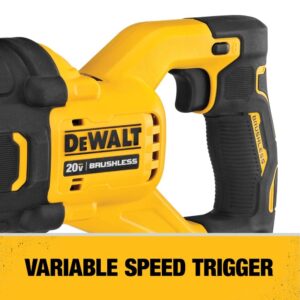 DEWALT 20V MAX* XR® BRUSHLESS RECIPROCATING SAW WITH POWER DETECT™ (Tool Only) (DCS368B)