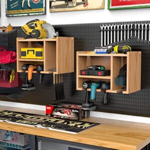 Oududianzi Power Tool Organizer, Power Tool charging station, Drill Charging Station, Drill Holder Storage Wall Mount Shelf Rack, Cordless Drill Organizer, Cordless Drill Storage, Power Tool Storage