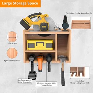 Oududianzi Power Tool Organizer, Power Tool charging station, Drill Charging Station, Drill Holder Storage Wall Mount Shelf Rack, Cordless Drill Organizer, Cordless Drill Storage, Power Tool Storage