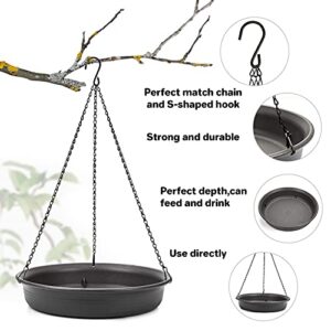 Hanging Bird Bath Hanging Bird-Feeder - CARGEN Garden Bird Bat Bird Feeder Plate Hanging Tray Bird Bath Tray Hanging Bird Water or Bird Seed hanging bird baths for outdoors