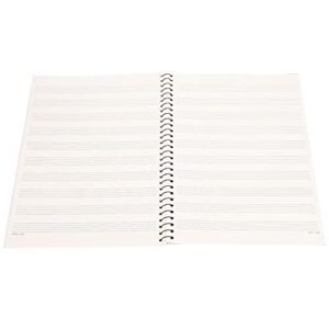 Notebook Convenient for Amateurs for Copying Music Score(Black piano pattern)