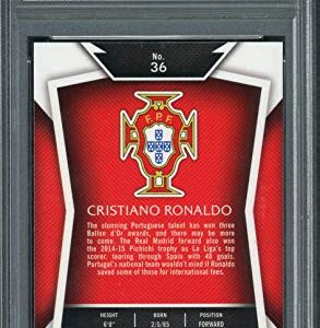 Cristiano Ronaldo 2015 Panini Select Soccer Card #36 Graded PSA 9 MINT