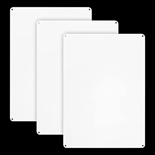 3-Pack White Sign Blanks, 10"x 7" .04" Aluminum