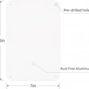 3-Pack White Sign Blanks, 10"x 7" .04" Aluminum