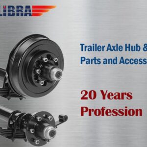 Libra 2 Sets Trailer 5 on 4.5" B.C. Hub Drum Kits with 10" x2-1/4 Electric Brakes for Tandem 3500 Lbs Axles