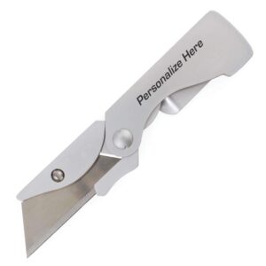 custom laser engraved gerber eab utility pocket knife box cutter