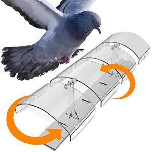 petslandia bird deterrent system - polycarbonate uv resistant pigeon deterrent, cruelty-free pigeon proof, long lasting, suitable for balconies, patios and outdoors (39 in)