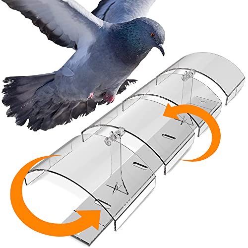 Petslandia Bird Deterrent System - Polycarbonate UV Resistant Pigeon Deterrent, Cruelty-Free Pigeon Proof, Long Lasting, Suitable for Balconies, Patios and Outdoors (39 in)