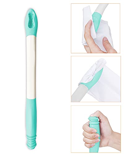 JJHREI Bottom Wiping Aid - Long Reach Comfort Wipe - Self Wipe Assist Toilet Aids Wand - Bathroom Butt Wiper - Ideal Elderly Daily Living Aid for Limited Mobility