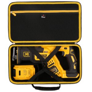 mchoi shockproof carrying case compatible with dewalt 20v max xr reciprocating saw dcs354b / dcs367b, case only