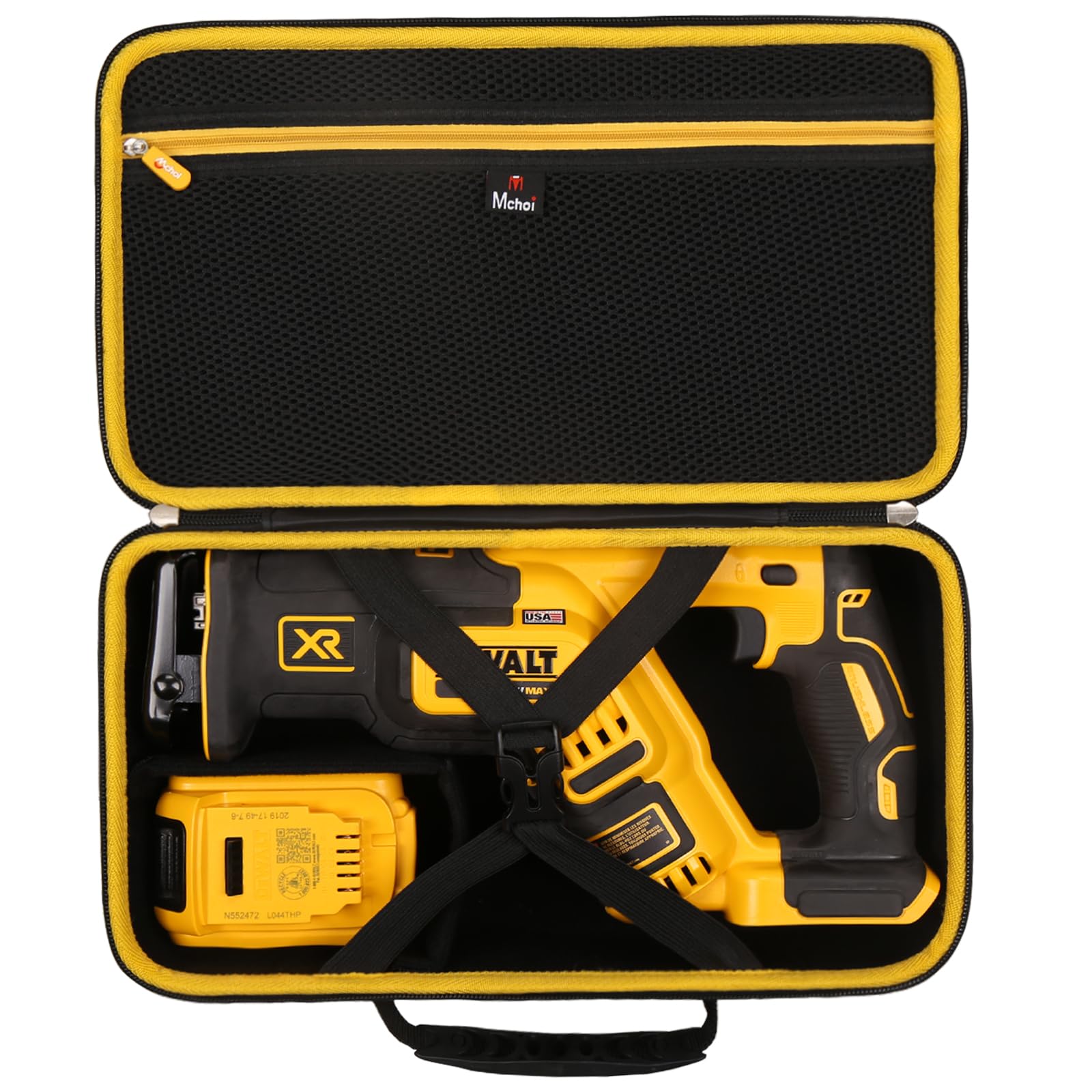 Mchoi Shockproof Carrying Case Compatible with DEWALT 20V MAX XR Reciprocating Saw DCS354B / DCS367B, Case Only