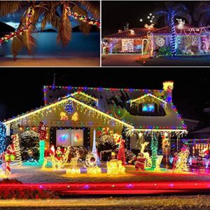 Fatpoom Solar Lights Rope Lights Solar Powered String Lights 40FT 120 LEDs 8 Modes Fairy Lights Outdoor Decoration Lighting for Garden Patio Party,Weddings,Christmas Décor Multi-Color 2Pack