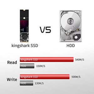 Kingshark gamer SSD M.2 2280 64GB Ngff Internal Solid State Drive High-Performance Hard Drive for Desktop Laptop SATA III 6Gb/s (64GB, M.2 2280)