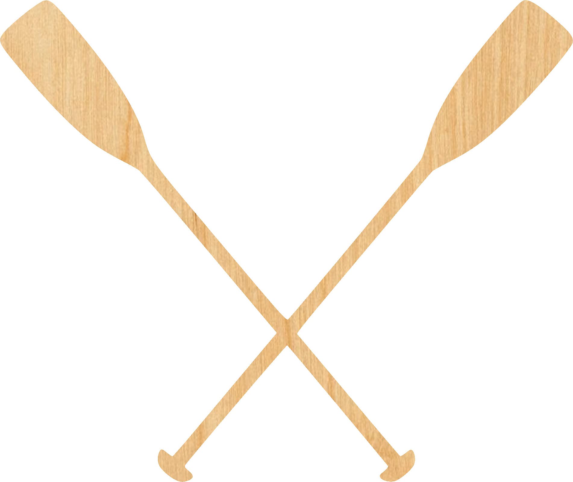 Boat Oars Laser Cut Out Wood Shape Craft Supply - 4 Inch