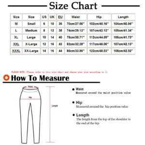 Bravetoshop Women's Summer Solid Color Elastic Waist Pants Casual Baggy Jogger Workout Trousers (Black,L)