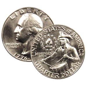 1976 P, D 6 Coin Eisenhower Dollar, Kennedy Half, and Washington Quarter Bicentennial Set Collection US Mint Uncirculated
