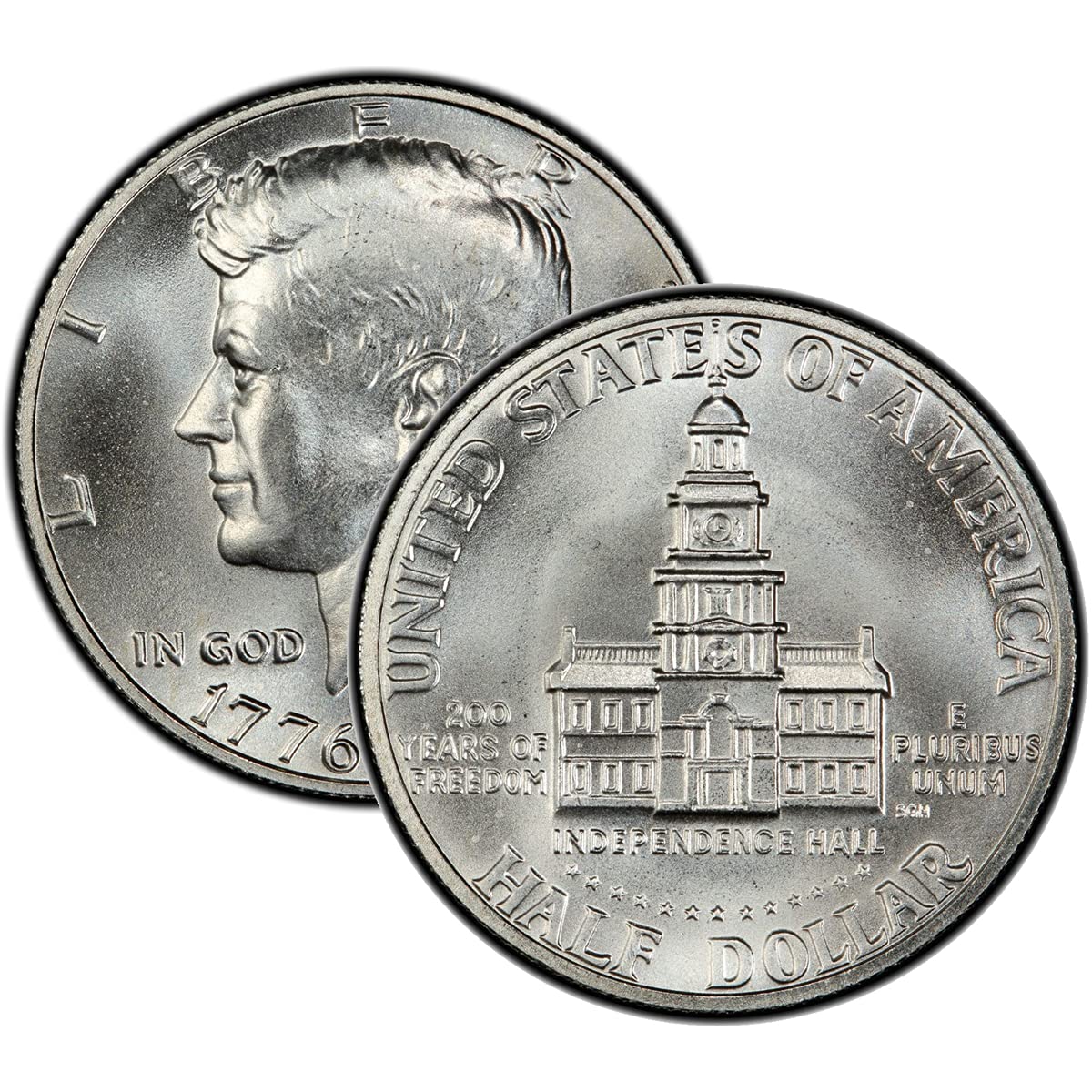 1976 P, D 6 Coin Eisenhower Dollar, Kennedy Half, and Washington Quarter Bicentennial Set Collection US Mint Uncirculated
