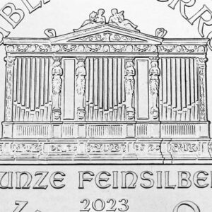 2023 AT 1 oz Austrian Silver Philharmonic Coin 1.50 Euros Brilliant Uncirculated with a Certificate of Authenticity €1.50 BU