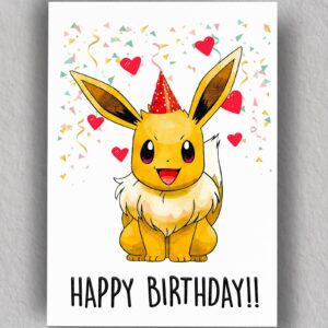 Eve Birthday Card | Cute Birthday Card | Art | Blank Card