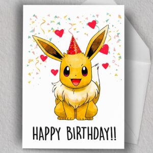 Eve Birthday Card | Cute Birthday Card | Art | Blank Card