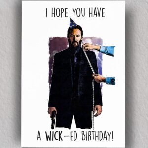 A Wicked Birthday Card | Badass Birthday Card for Boyfriend | Husband | Blank Card