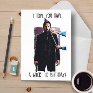 A Wicked Birthday Card | Badass Birthday Card for Boyfriend | Husband | Blank Card