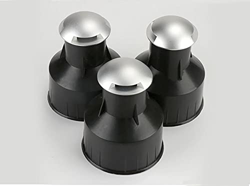 E-Simpo 6-Pack Embedded Housing Part ABS Antioxidant Built-in Fitting for Waterproof Outdoor Indoor Pre-embedded Concrete Grassland Inserts,to Fix the LED InGround Step Stair Pavement Pool Light (H86)