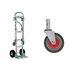 magliner gemini sr convertible hand truck bundle with replacement casters (2 items)