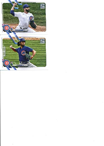 2021 Topps Complete (Series 1 & 2) Chicago Cubs Team Set of 22 Cards: David Bote(#4), Jose Quintana(#37), Yu Darvish(#60), Ian Happ(#110), Nico Hoerner(#116), Willson Contreras(#165), Tyler Chatwood(#184), Albert Almora Jr.(#232), Anthony Rizzo(#241), Jon