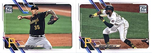 2021 Topps Complete (Series 1 & 2) Pittsburgh Pirates Team Set of 17 Cards: Colin Moran(#114), Josh Bell(#130), Mitch Keller(#133), Chris Archer(#148), Trevor Williams(#199), Adam Frazier(#216), Pittsburgh Pirates(#251), Kevin Kramer(#344), Keone Kela(#35