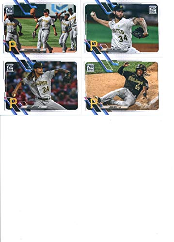 2021 Topps Complete (Series 1 & 2) Pittsburgh Pirates Team Set of 17 Cards: Colin Moran(#114), Josh Bell(#130), Mitch Keller(#133), Chris Archer(#148), Trevor Williams(#199), Adam Frazier(#216), Pittsburgh Pirates(#251), Kevin Kramer(#344), Keone Kela(#35