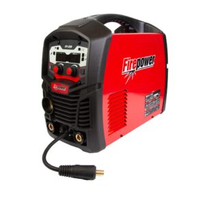 FIREPOWER 1444-1200 FP-200 2-in1 MIG, Flux Cored Welding System, 200A Output, 120-230V, 3/8" Max Thickness, Includes Tweco Fusion 180 MIG Gun, Victor GF250 Regulator, Clamp, Power Adapter, Wire Spool
