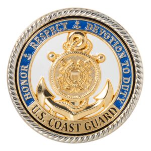 united states coast guard uscg core values challenge coin